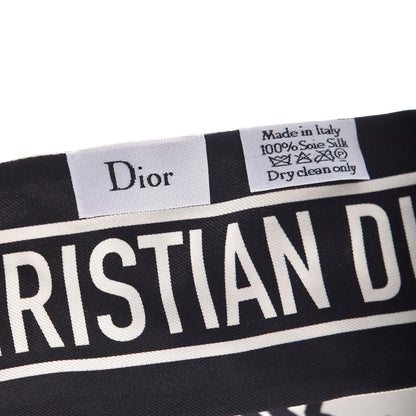 Christian Dior Silk Mexican Flowers Mitzah Scarf Black 4 of 7