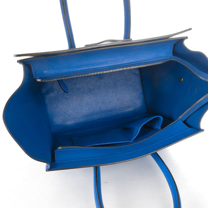 Celine Smooth Calfskin Mini Luggage Bright Blue 5 of 9