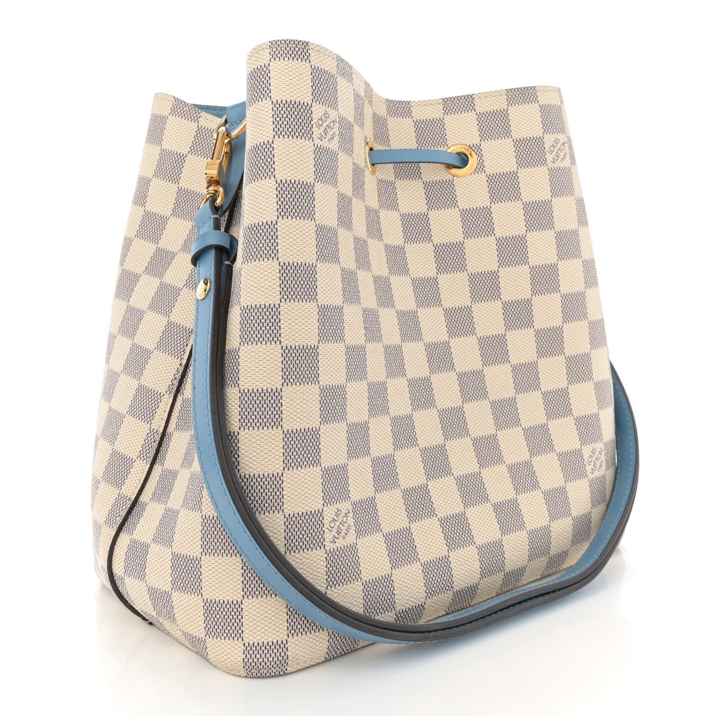 Damier Azur Neonoe MM Bleuet