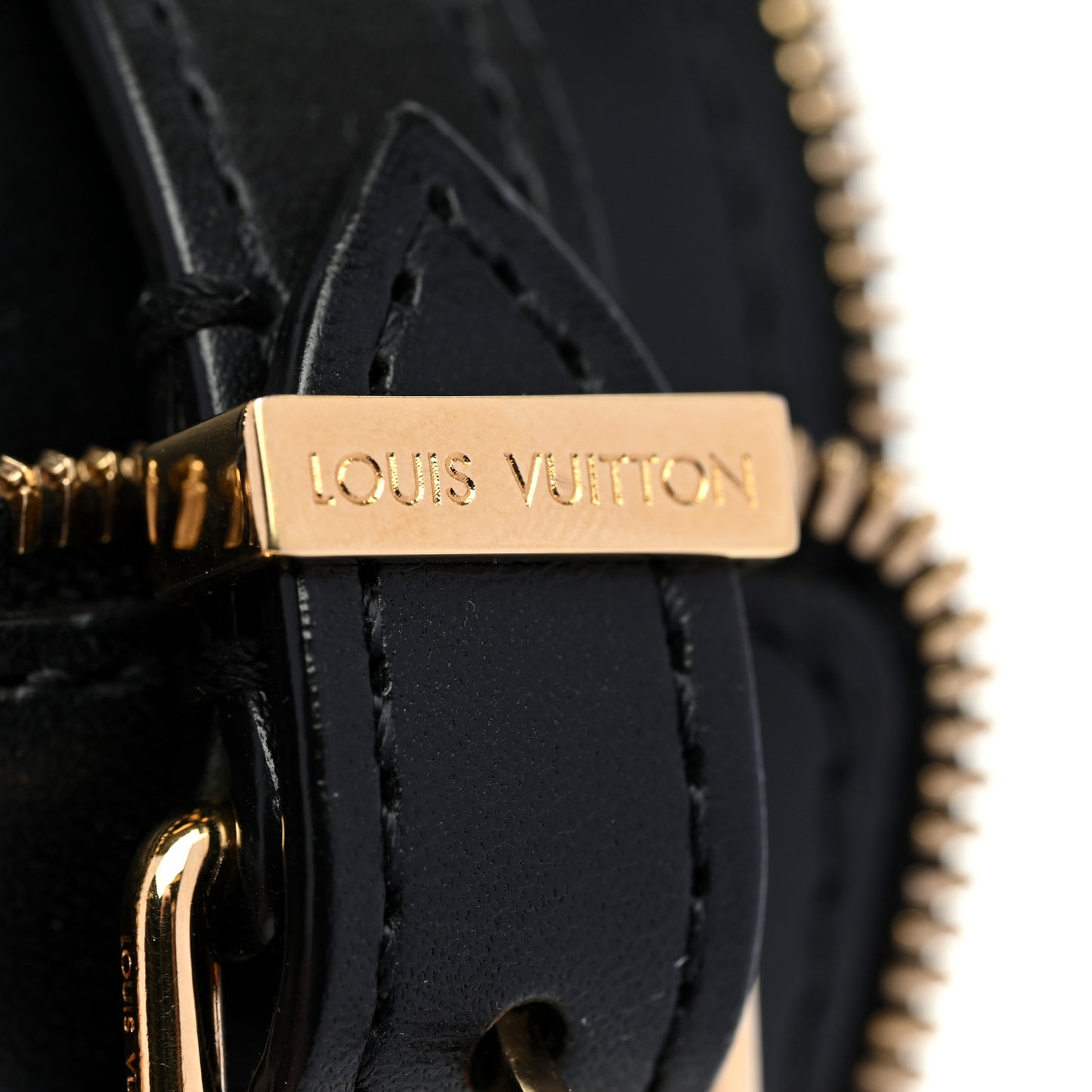 Calfskin Zippy Cuff Bracelet Black