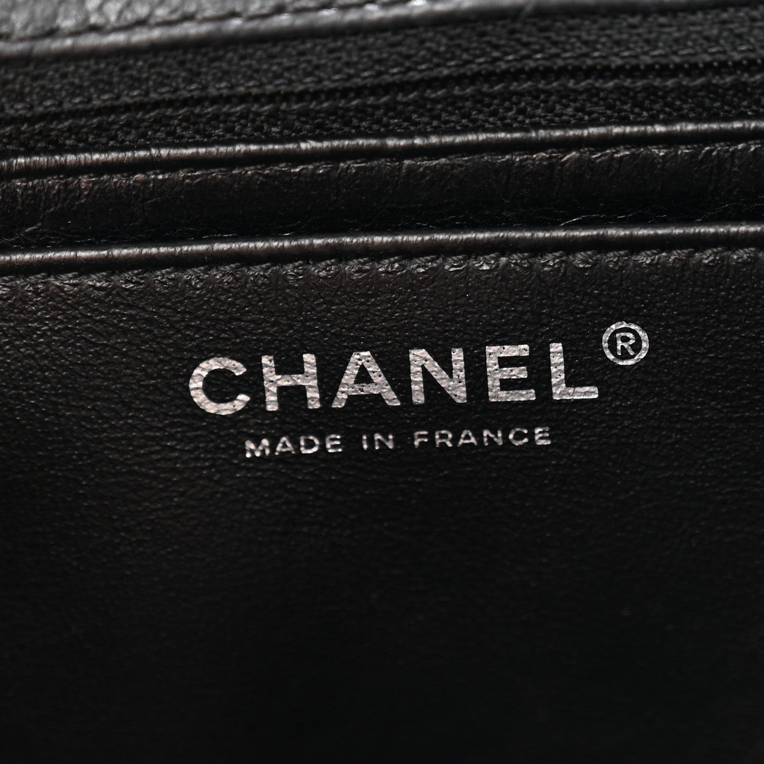 Chanel Washed Caviar Quilted Maxi Single Flap Black 6 of 10