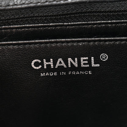 Chanel Washed Caviar Quilted Maxi Single Flap Black 6 of 10