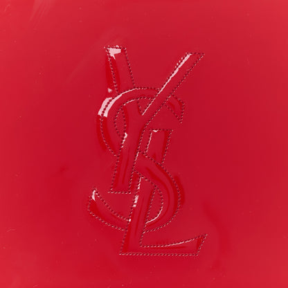 Saint Laurent Patent Monogram Large Belle De Jour Clutch Red 7 of 7