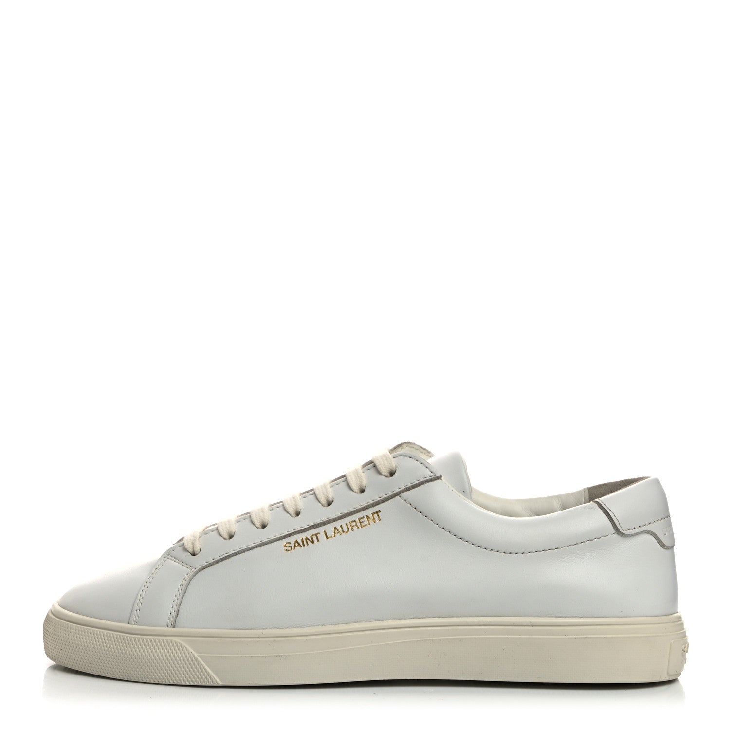 Saint Laurent Calfskin Andy Low Top Sneakers 36.5 Blanc Optique 1 of 9