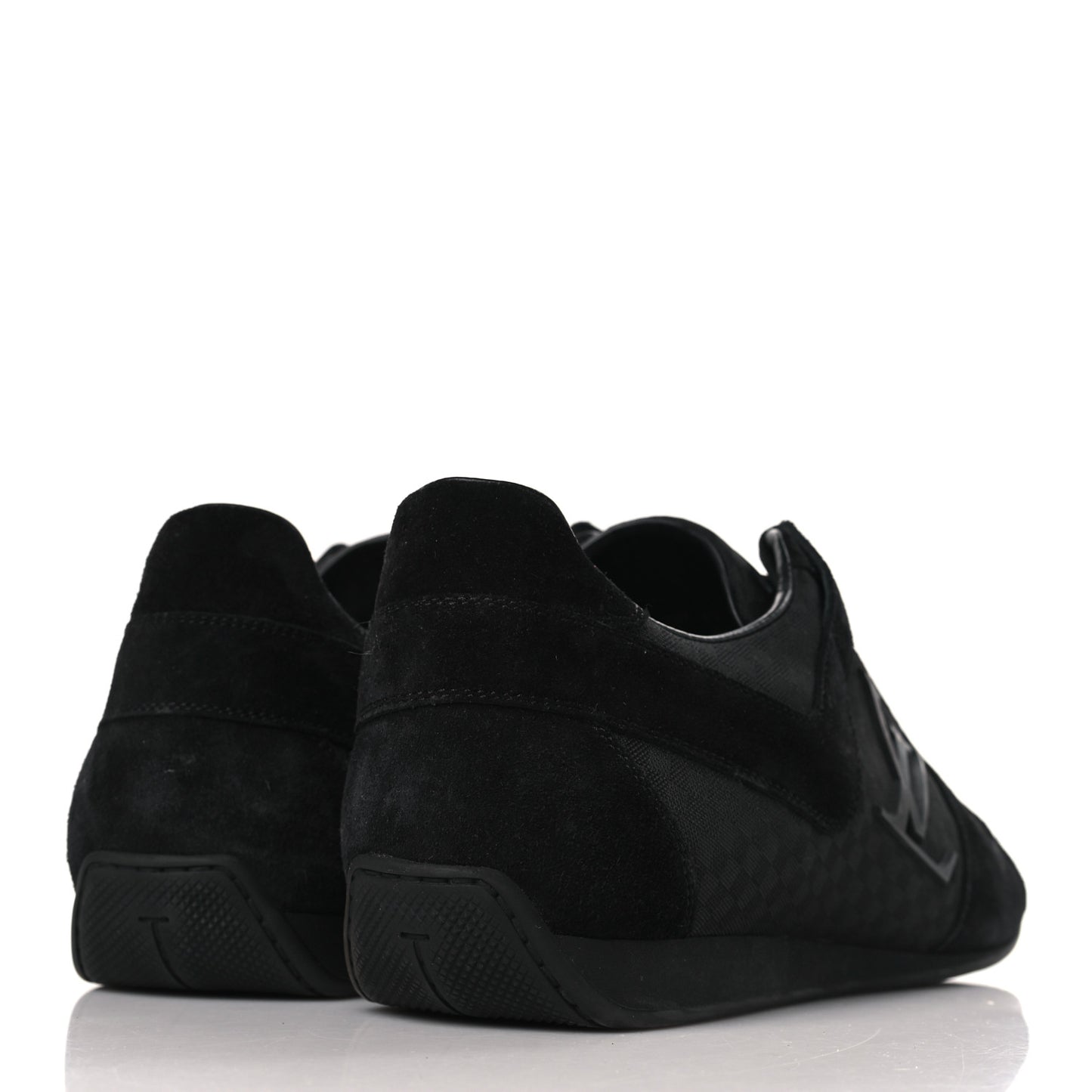 Suede Mini Damier Vibes Sneakers 8.5 Black