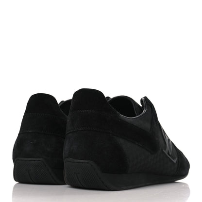 Louis Vuitton Suede Mini Damier Vibes Sneakers 8.5 Black 4 of 7