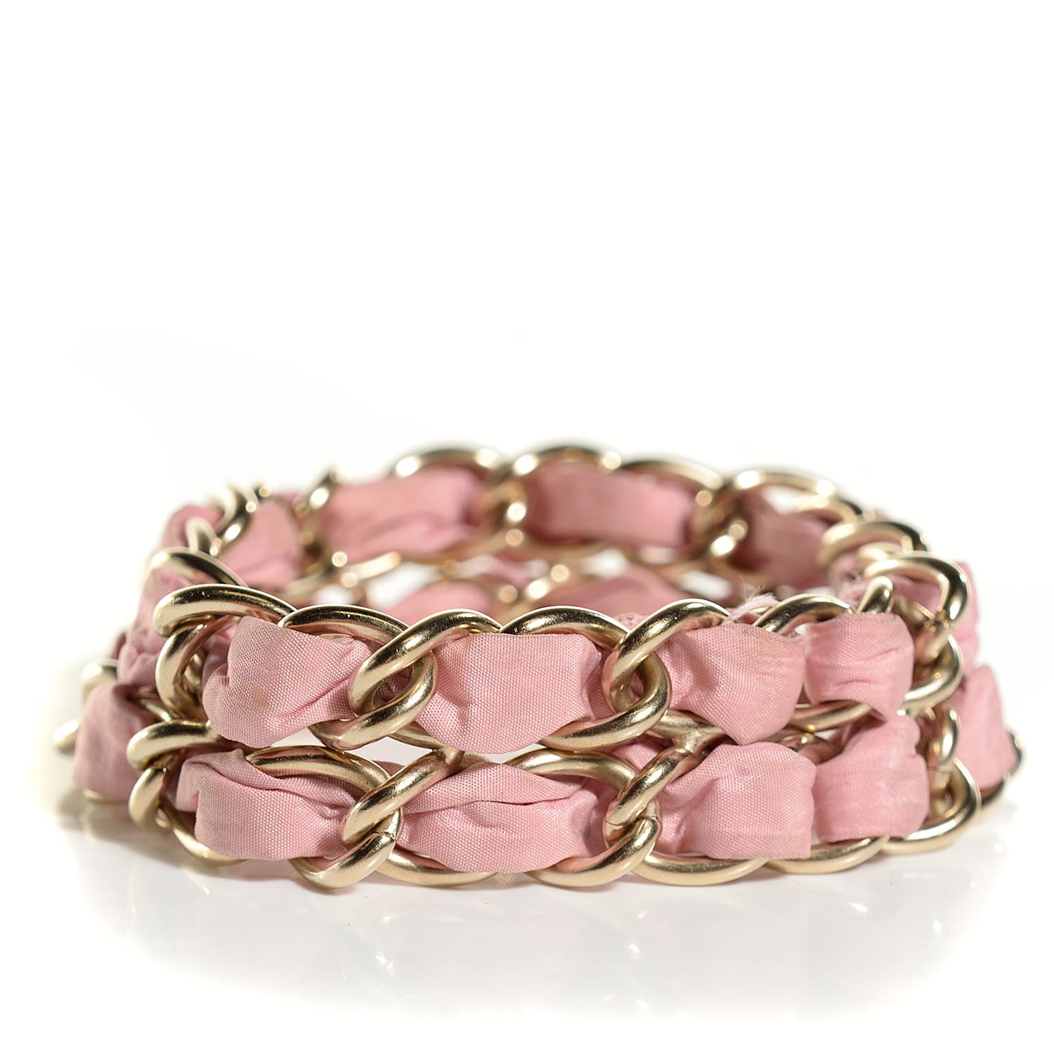 Chanel Metal CC Chain Bracelet Pink 4 of 5