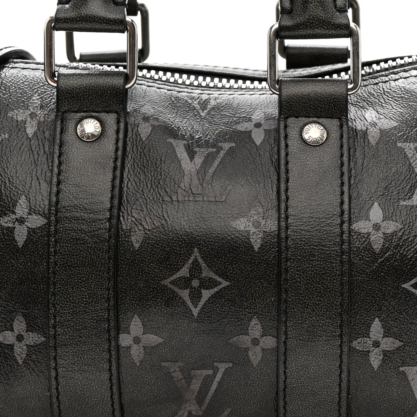Brushed Monogram Eclipse Keepall Bandouliere 25