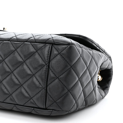 Chanel Calfskin Quilted Small XXL Travel Flap Bag Black 10 of 10