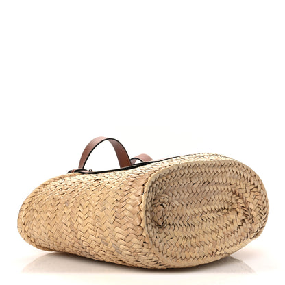Loewe Raffia Medium Basket Tote Bag Natural Tan 4 of 10