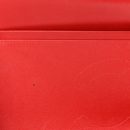 Chanel Lambskin Quilted Jumbo Double Flap Red 11 of 13