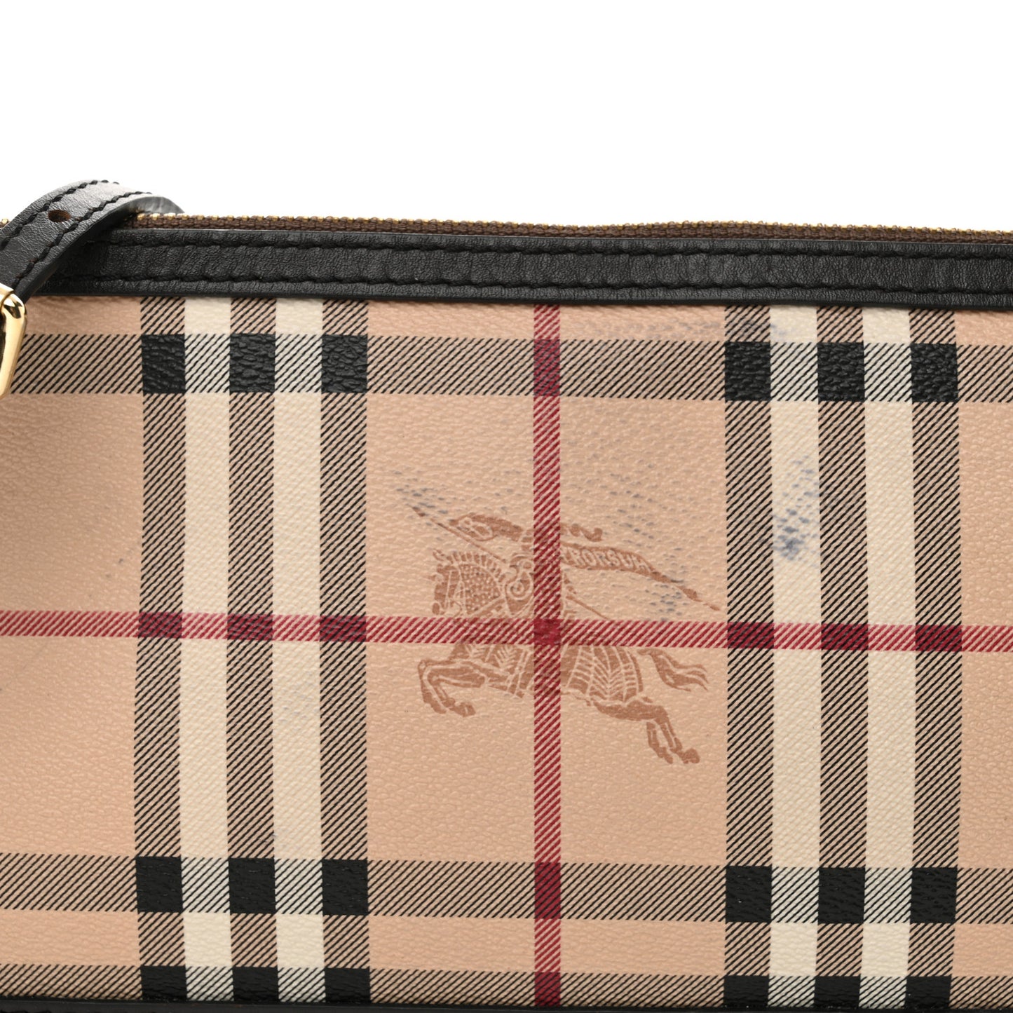 Haymarket Check Small Peyton Crossbody Clutch Bag Chocolate