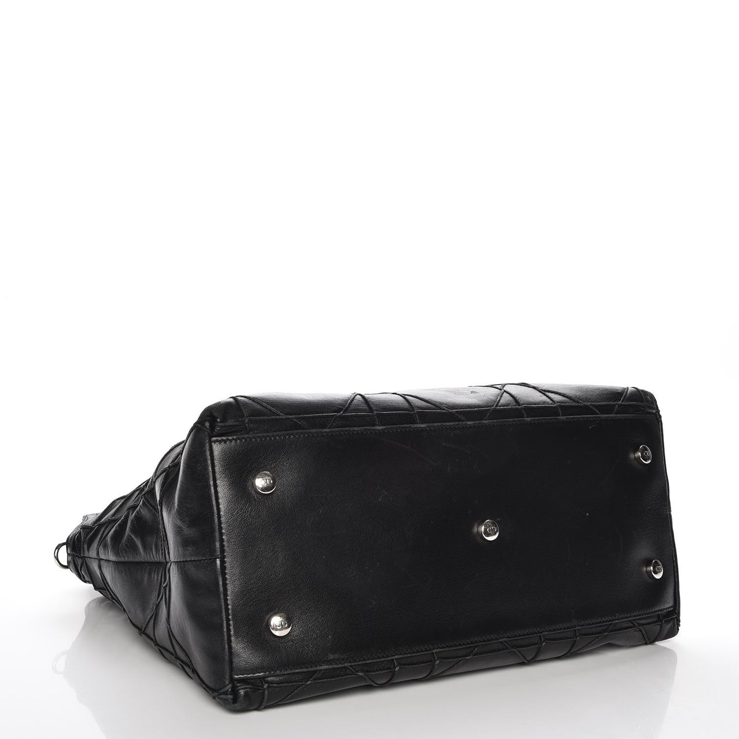Lambskin Cannage Medium Granville Tote Black