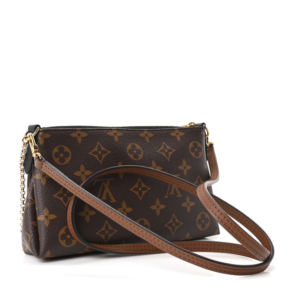 Louis Vuitton Monogram Pallas Clutch Black 3 of 10