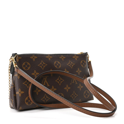Louis Vuitton Monogram Pallas Clutch Black 3 of 10