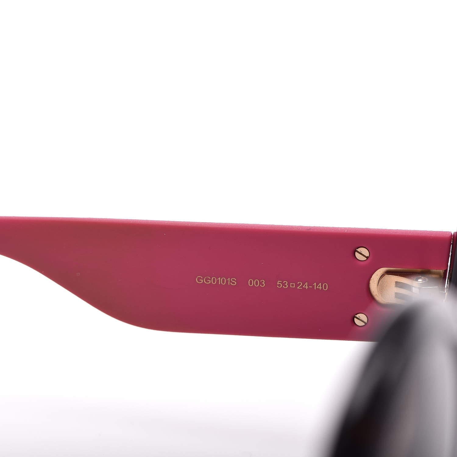Gucci Acetate Round GG0101S Glitter Sunglasses Havana Pink 5 of 7