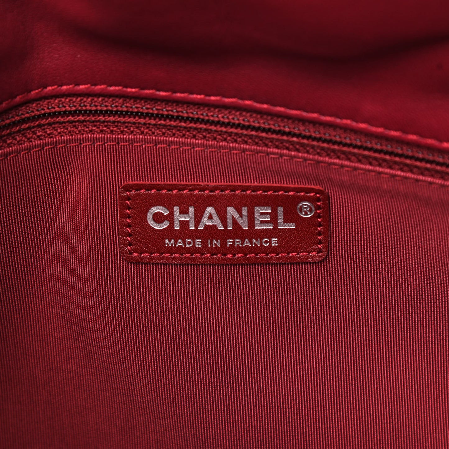 Lambskin Chevron Quilted Shoulder Bag Burgundy