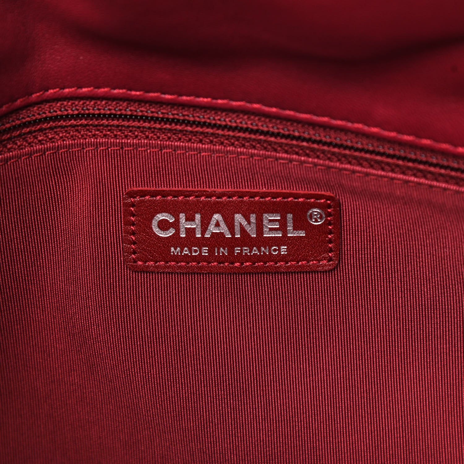 Chanel Lambskin Chevron Quilted Shoulder Bag Burgundy 6 of 10