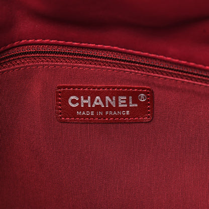 Chanel Lambskin Chevron Quilted Shoulder Bag Burgundy 6 of 10
