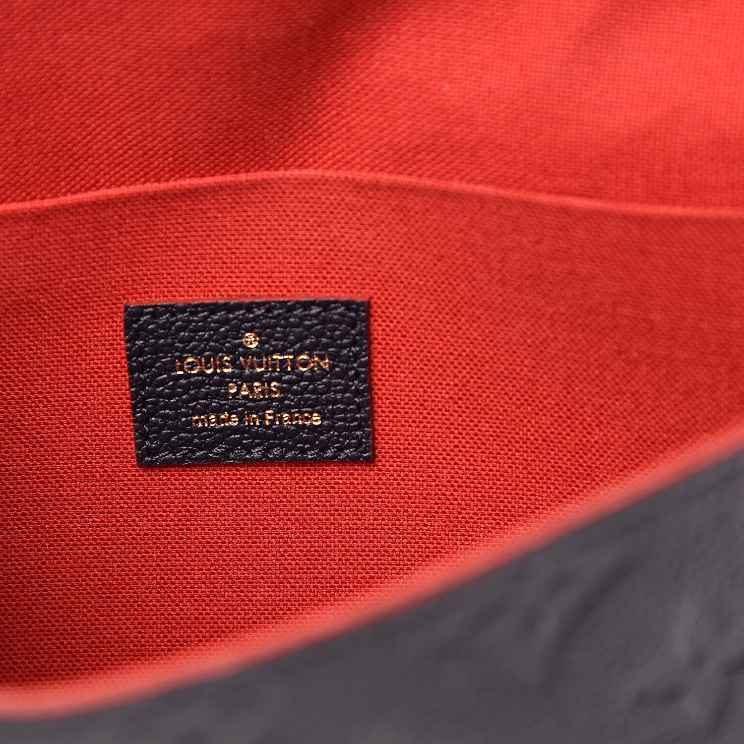 Louis Vuitton Empreinte Pochette Felicie Chain Wallet Marine Rouge 6 of 12
