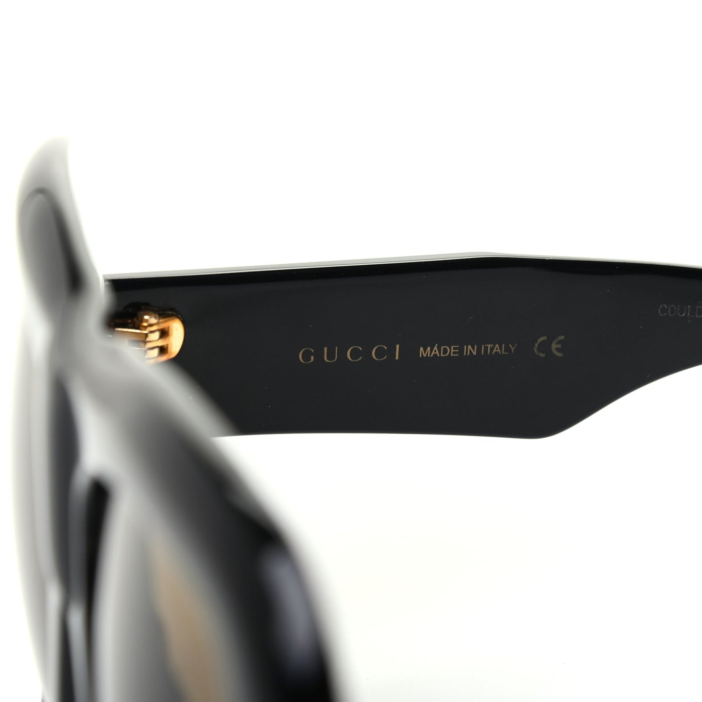 Acetate Square Frame Sunglasses GG0498S Black