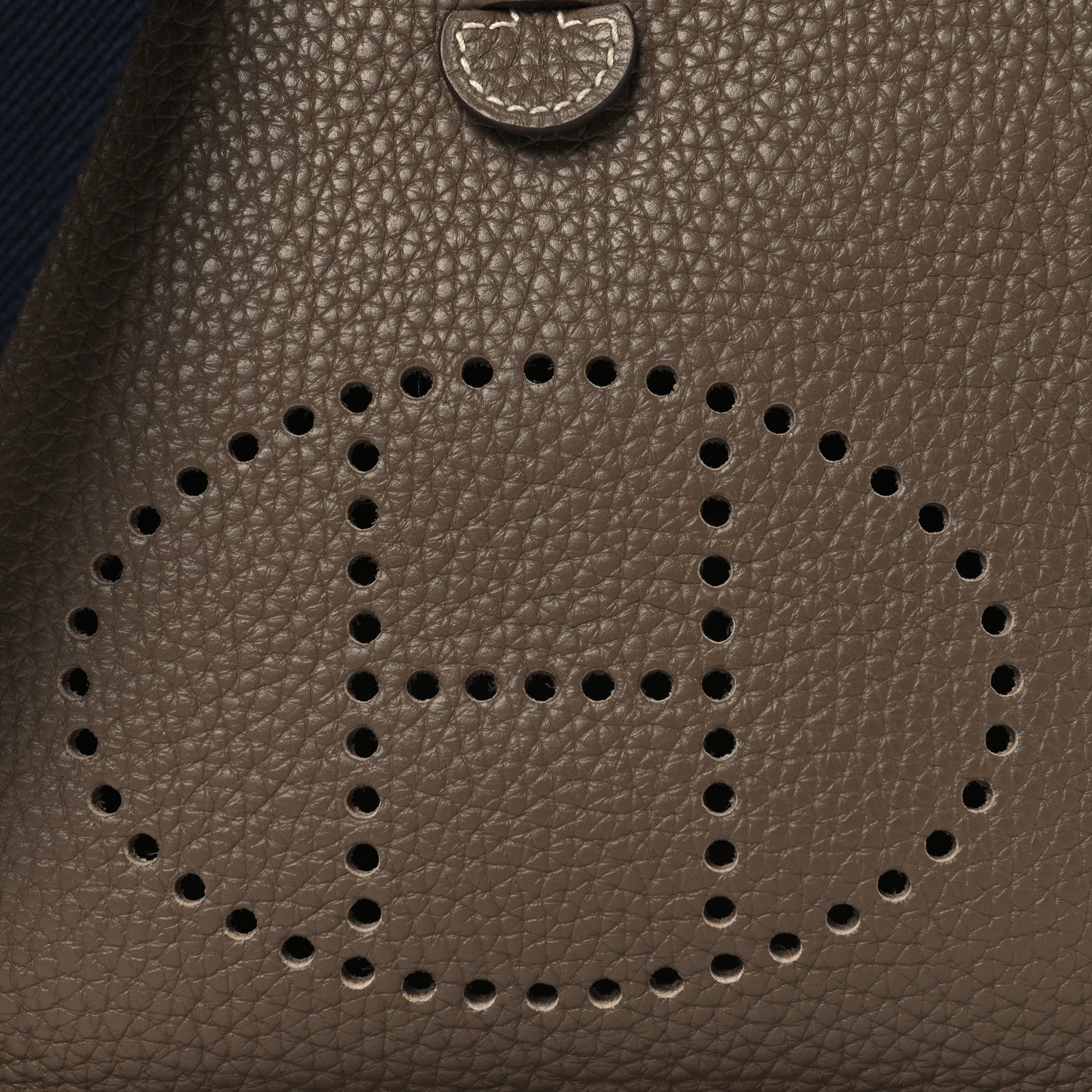 Hermes Taurillon Clemence Amazone Evelyne TPM Etoupe Bleu Indigo 7 of 10