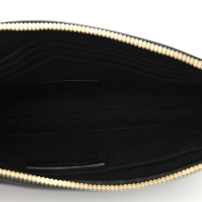 Saint Laurent Calfskin Teen Monogram Crossbody Bag Black 5 of 10