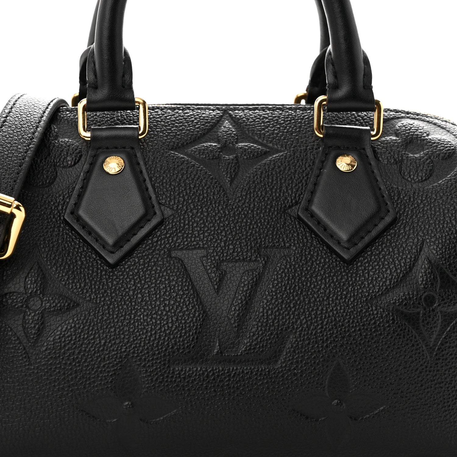 Louis Vuitton Empreinte Monogram Giant Speedy Bandouliere 20 Black 7 of 10