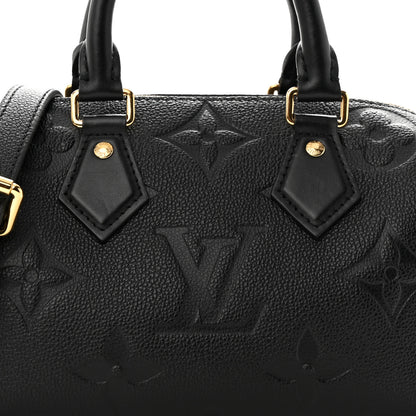 Louis Vuitton Empreinte Monogram Giant Speedy Bandouliere 20 Black 7 of 10
