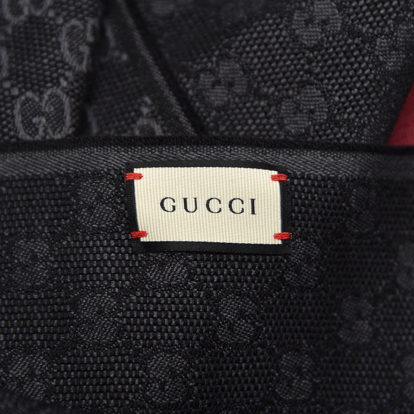 Wool Silk GG Monogram Web Verbier Fringe Scarf Black