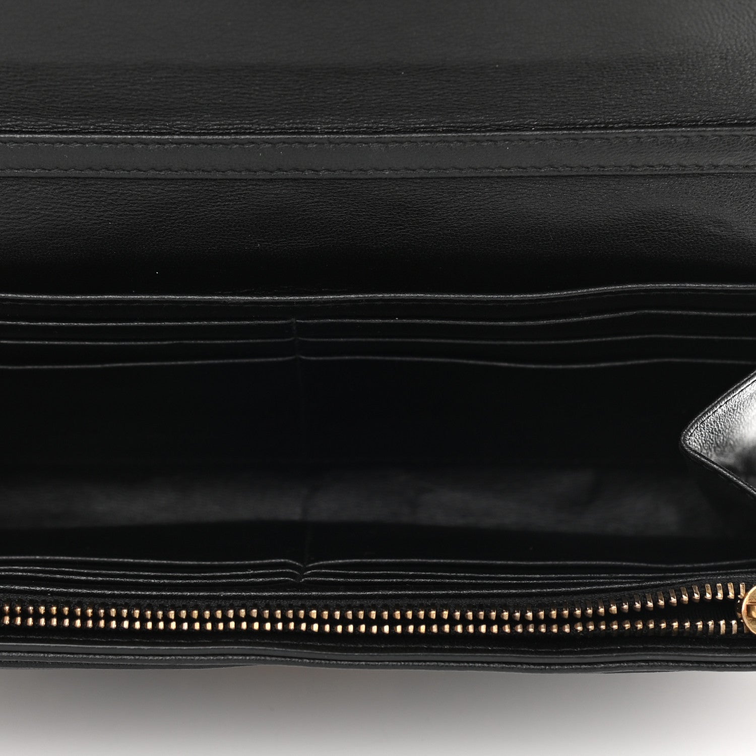 Christian Dior Lambskin Cannage Studded Dioraddict Wallet on Chain Black 5 of 11