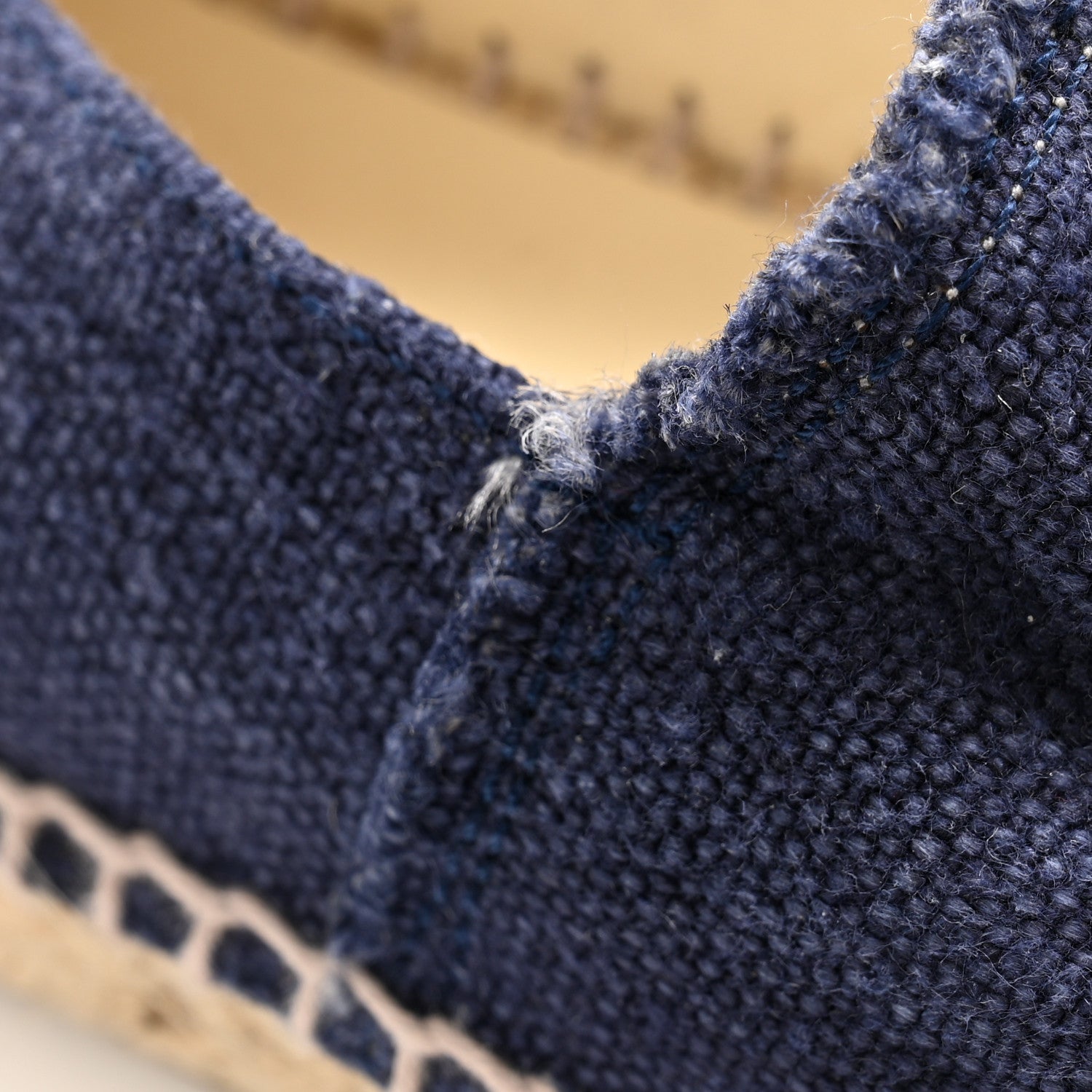 Chanel Denim Toile CC Espadrilles 40 Navy Black 10 of 10