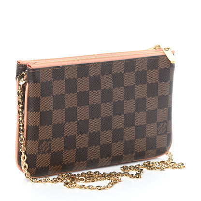 Louis Vuitton Damier Ebene Double Zip Pochette 3 of 10