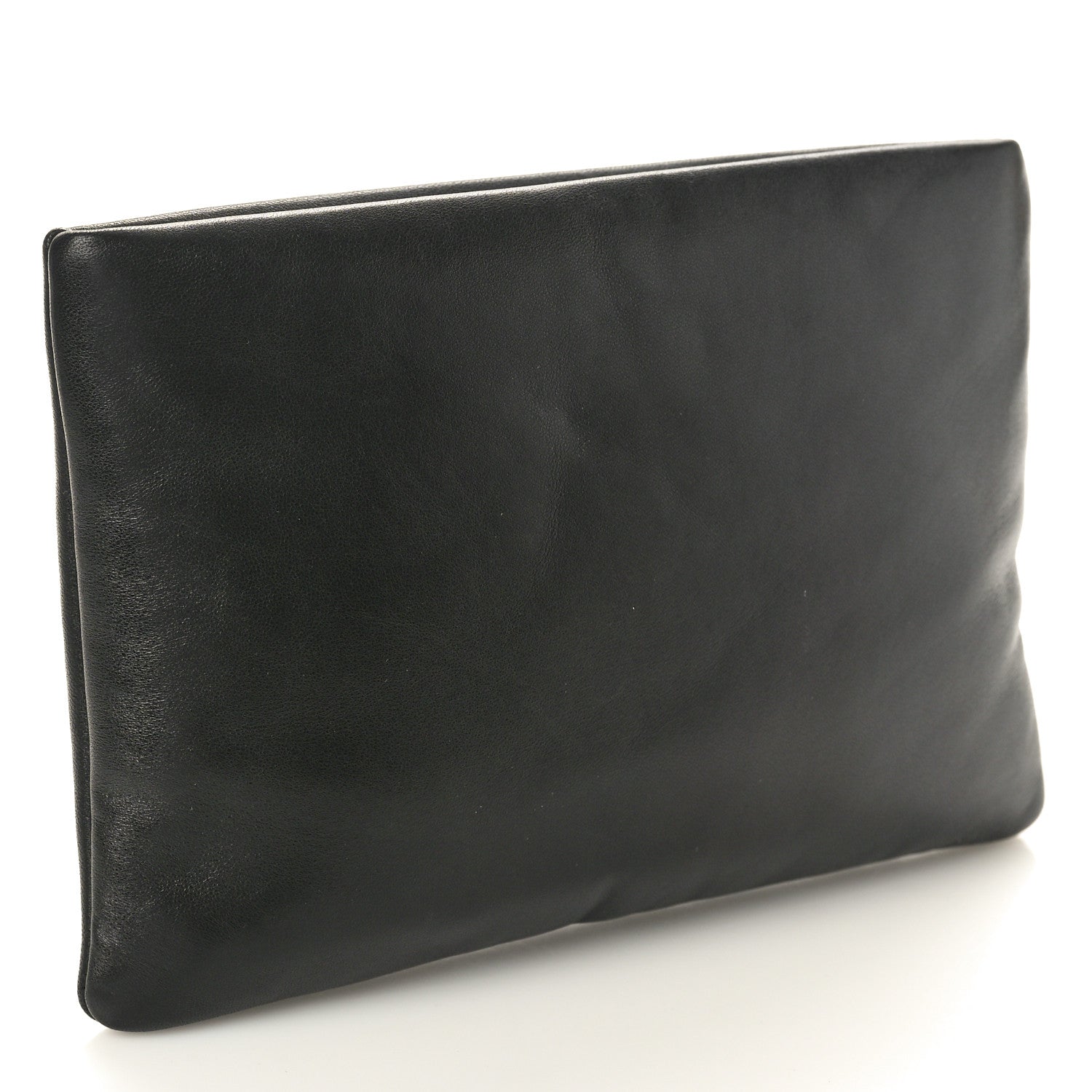 Saint Laurent Lambskin Small Calypso Pouch Black 3 of 8