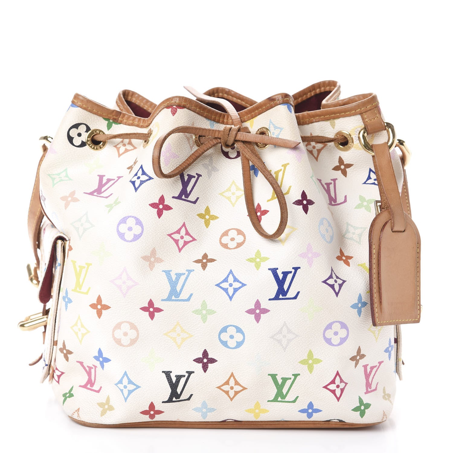 Louis Vuitton Monogram Multicolor Petit Noe White 1 of 10