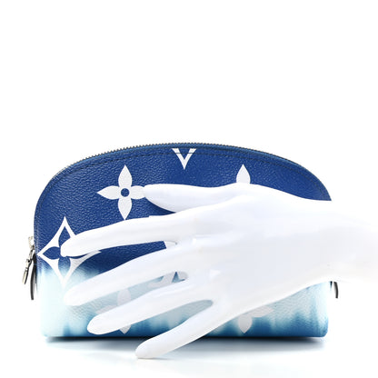 Louis Vuitton Monogram Giant Escale Cosmetic Pouch Blue 2 of 6
