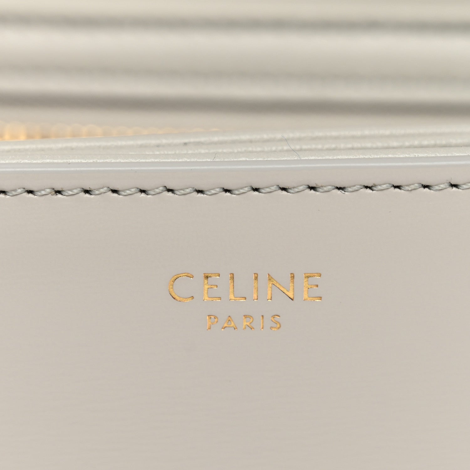 Celine Shiny Calfskin Teen Triomphe Chalk 7 of 13