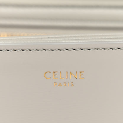 Celine Shiny Calfskin Teen Triomphe Chalk 7 of 13