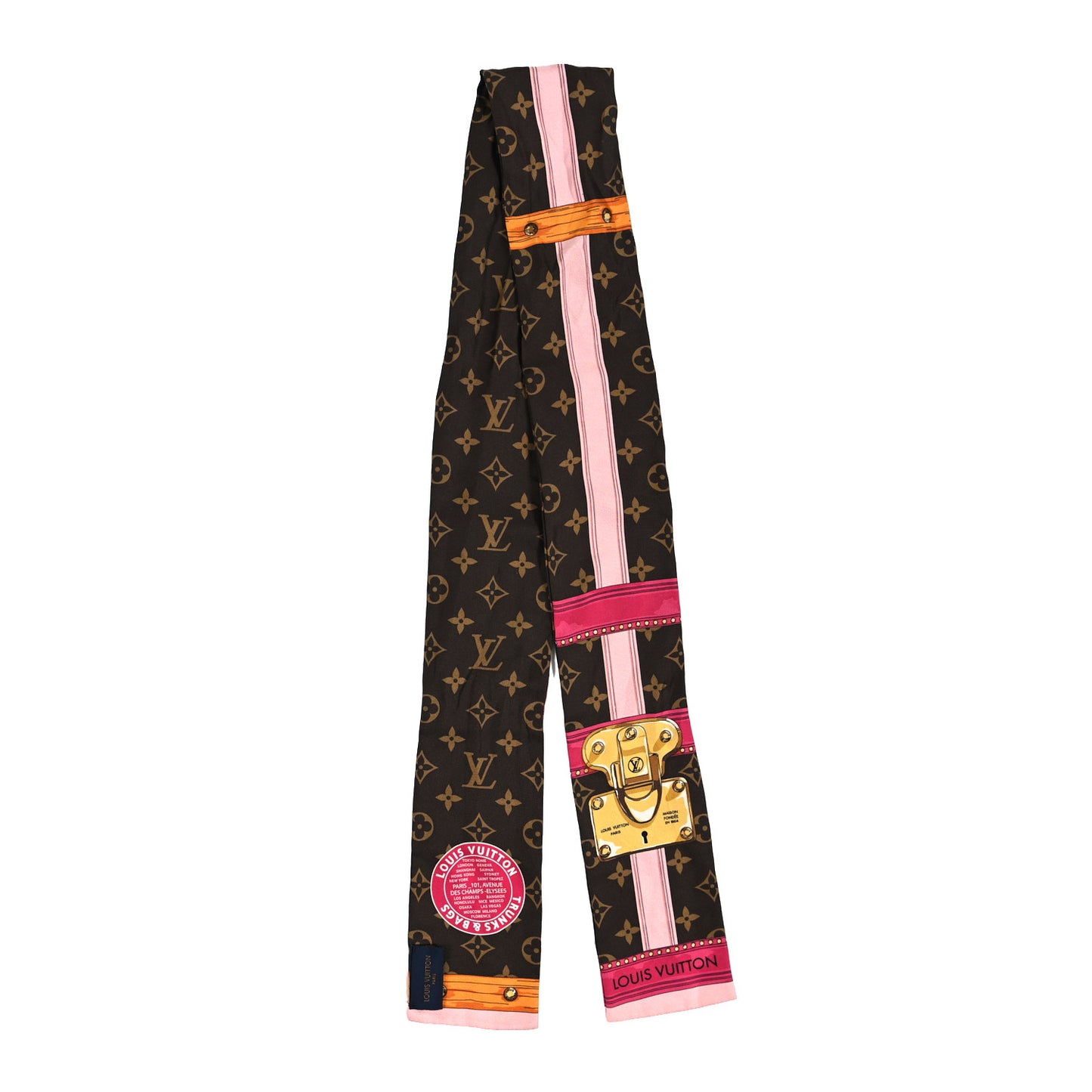 Silk Monogram Summer Trunks Bandeau Brown