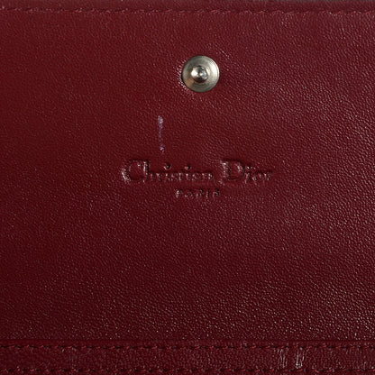 Christian Dior Patent Cannage Rendez-vous Chain Wallet Bordeaux 5 of 6