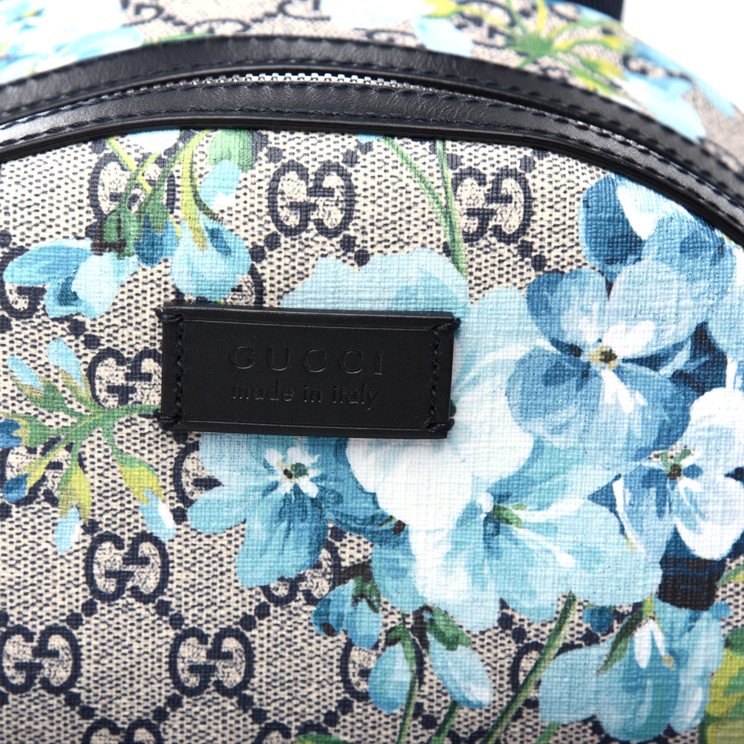 Gucci GG Supreme Monogram Blooms Small Day Backpack Blue 10 of 10