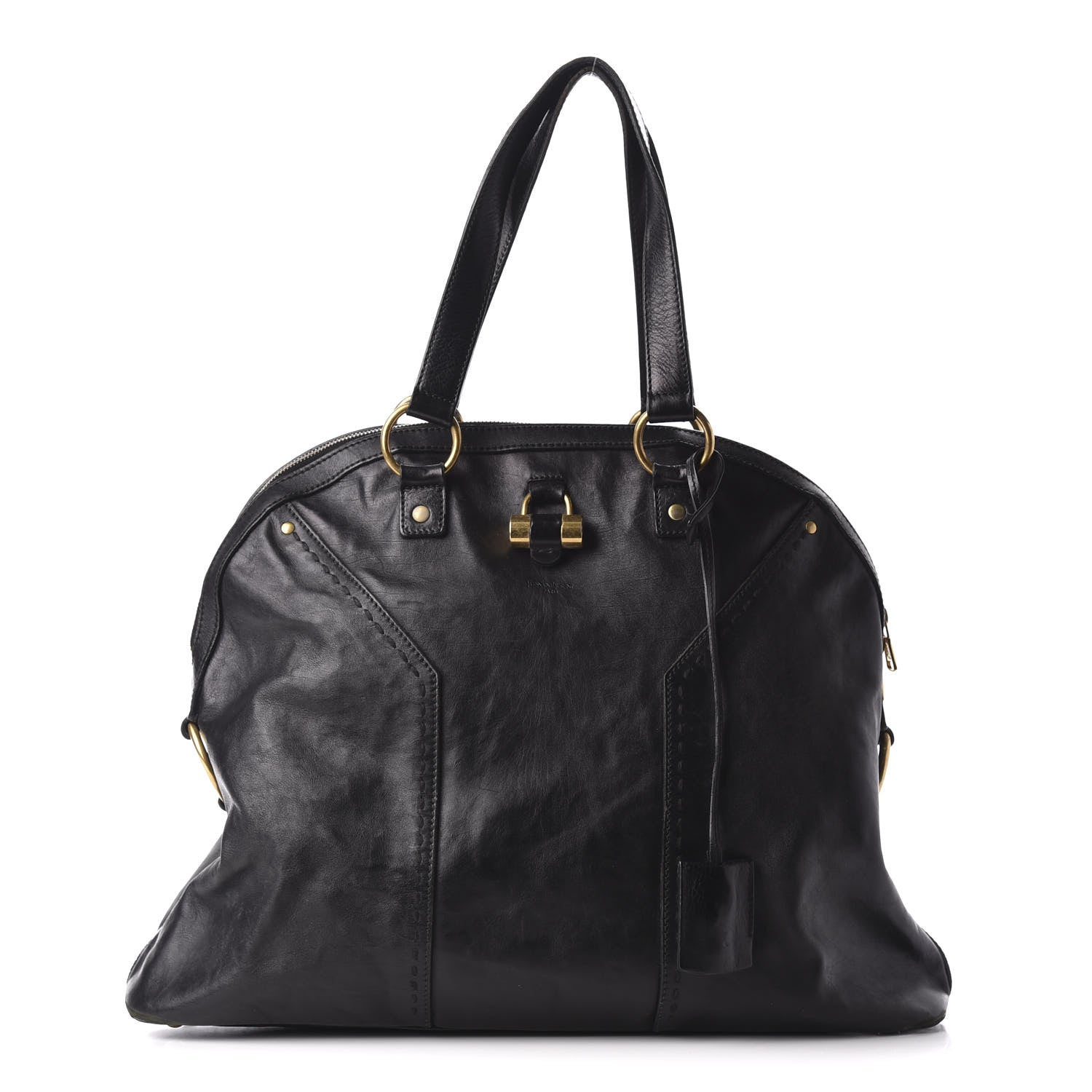 Saint Laurent Calfskin Oversized Muse Black 1 of 9