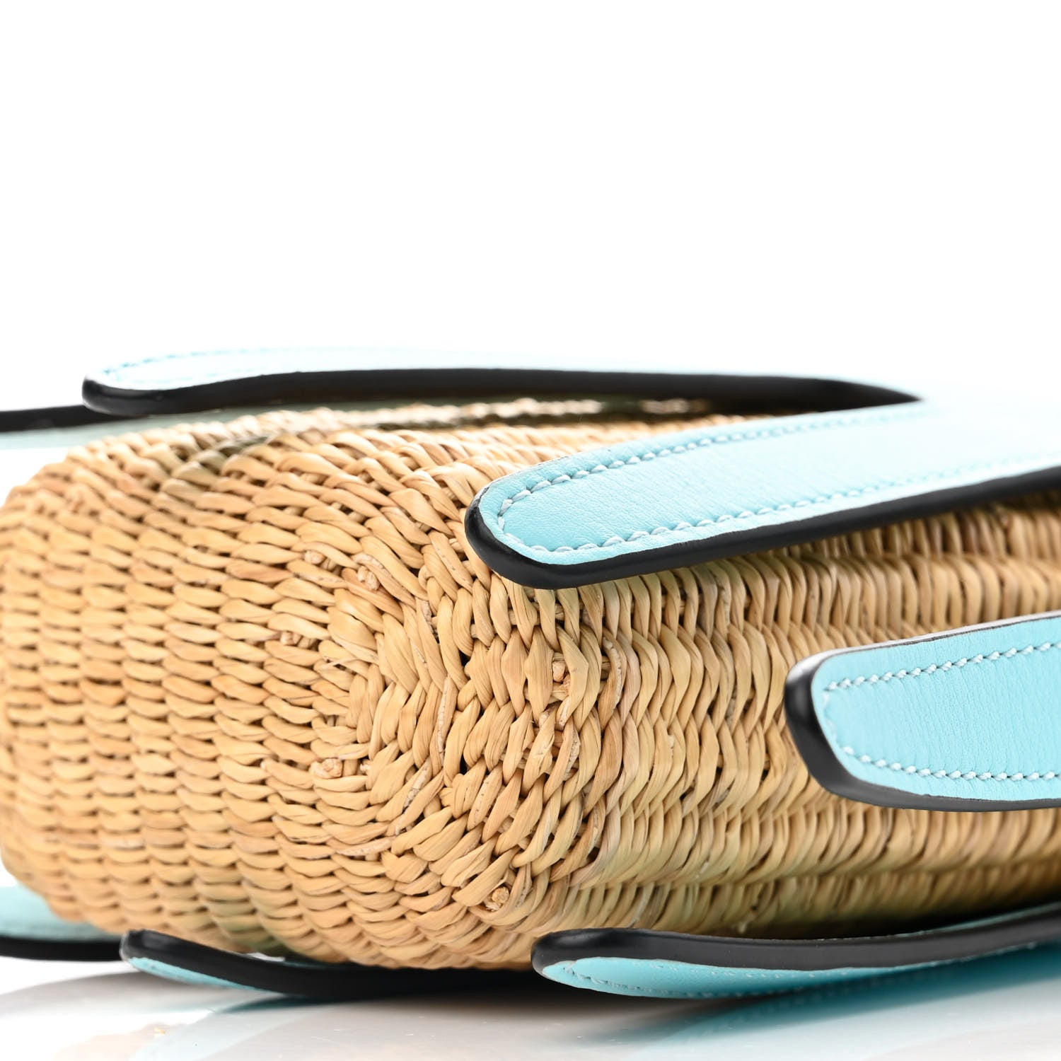Loewe Calfskin Wicker Paula's Ibiza Octopus Mini Crossbody Natural Blue 8 of 8