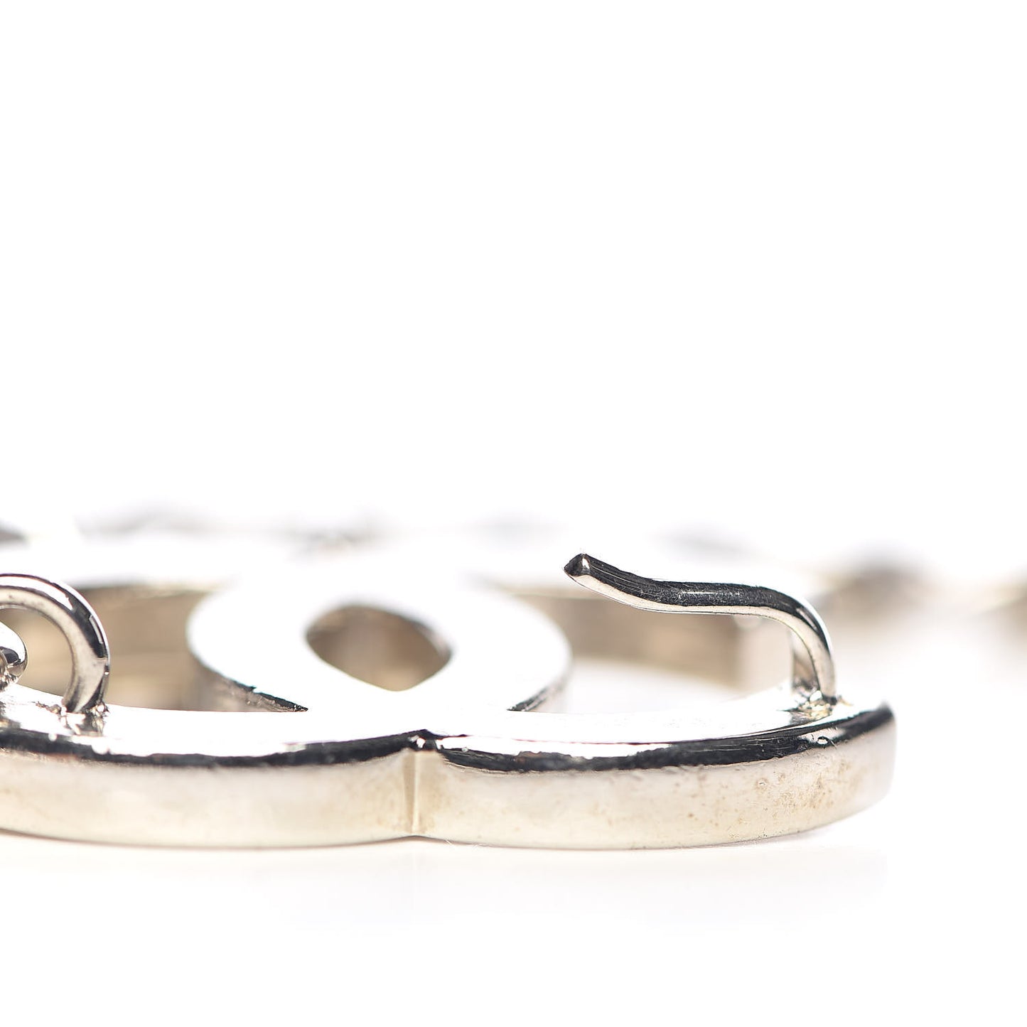 Enamel CC Ceinture Fantai Adjustable Belt Silver White