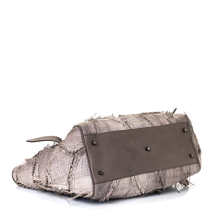 Burberry Raffia Prorsum Patchwork Tote Grey 3 of 19