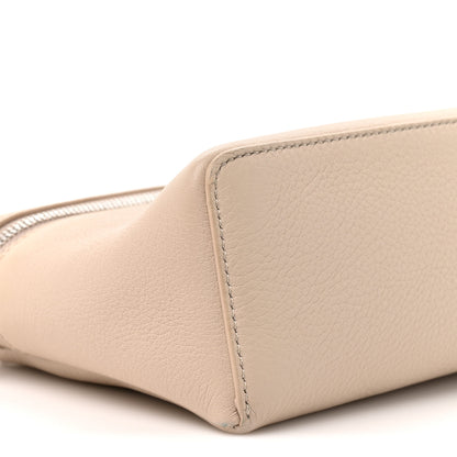 Loro Piana Grained Calfskin L19 Extra Pocket Pouch Light Travertine 7 of 11