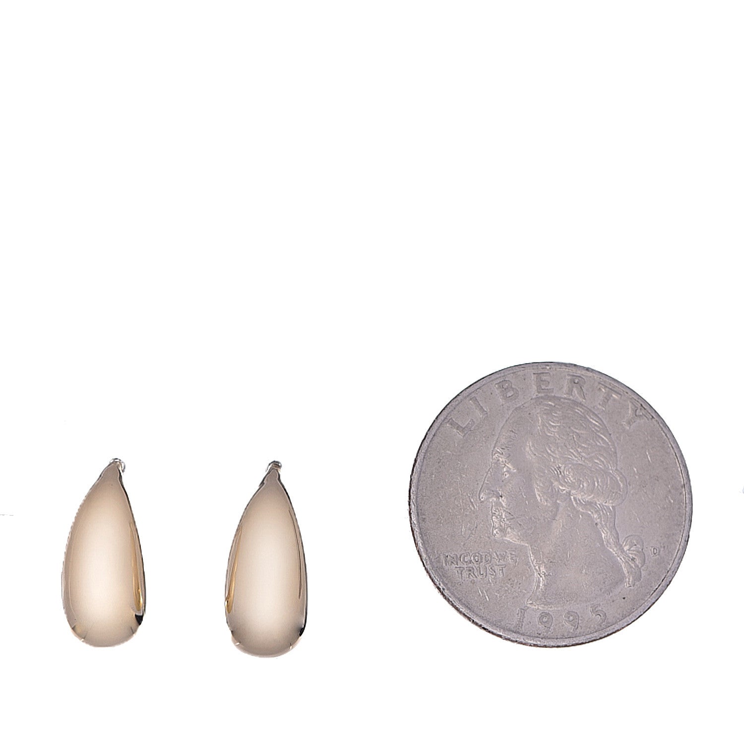 David Yurman 18K Yellow Gold 15mm Pure Form Earrings 2 of 4