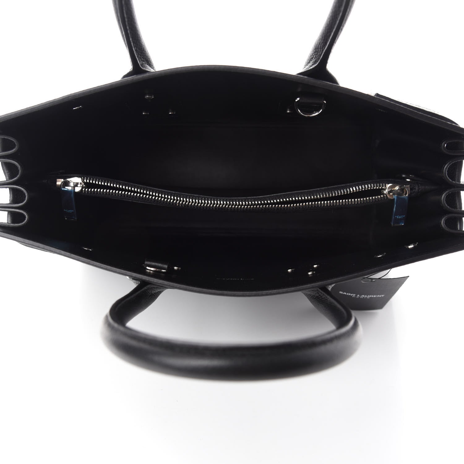 Saint Laurent Grained Calfskin Small Sac De Jour Black 5 of 10