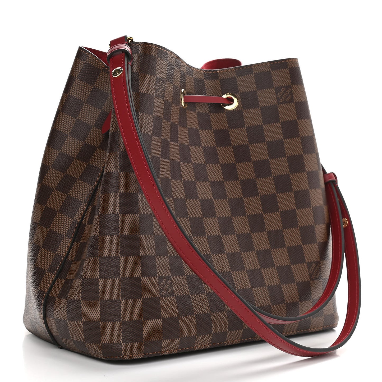 Damier Ebene Neonoe MM Cherry Berry