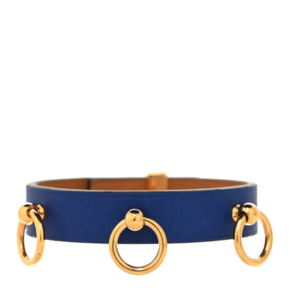 Hermes Swift Mini Dog Rings Bracelet T2 Bleu Brighton 1 of 7